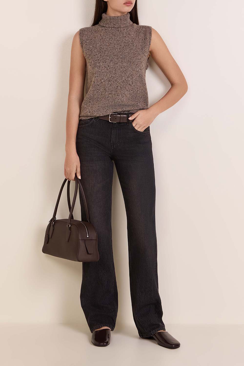 מכנסי ג'ינס קרלייל בגזרה ישרה